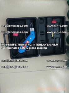 HOT KNIFE FOR TRIMMING INTERLAYER FILM for laminated safety glass glazing (20)