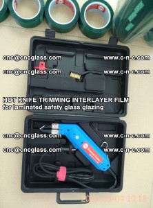HOT KNIFE FOR TRIMMING INTERLAYER FILM for laminated safety glass glazing (36)