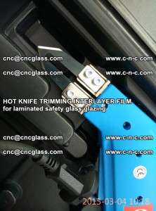 HOT KNIFE FOR TRIMMING INTERLAYER FILM for laminated safety glass glazing (54)