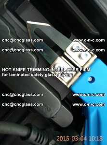 HOT KNIFE FOR TRIMMING INTERLAYER FILM for laminated safety glass glazing (60)