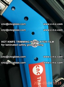 HOT KNIFE FOR TRIMMING INTERLAYER FILM for laminated safety glass glazing (65)