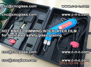 HOT KNIFE FOR TRIMMING INTERLAYER FILM for laminated safety glass glazing (80)